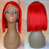 Bright Red Lace Wig