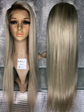 Ash Blonde 60/4 Straight Lace Wig