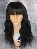 Chinese Bang Body Wave Lace Wig