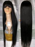 Chinese Bang Straight Lace Wig