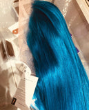 Dark Turquoise Lace Wig