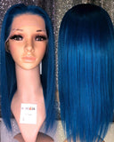 Dark Turquoise Lace Wig