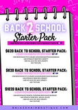 Back To School Starter Pack 1 $620