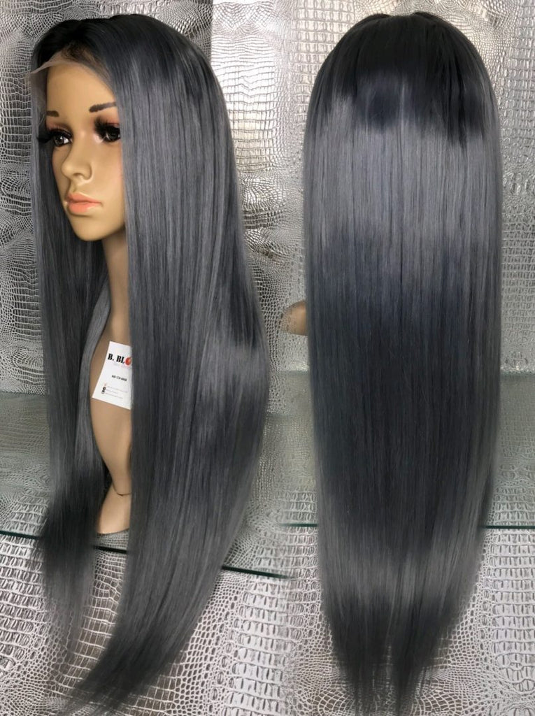 Dark Grey Lace Wig