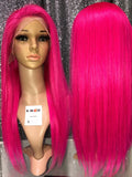 Hott Pink Lace Wig