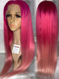 Pink Ombre Lace Wig