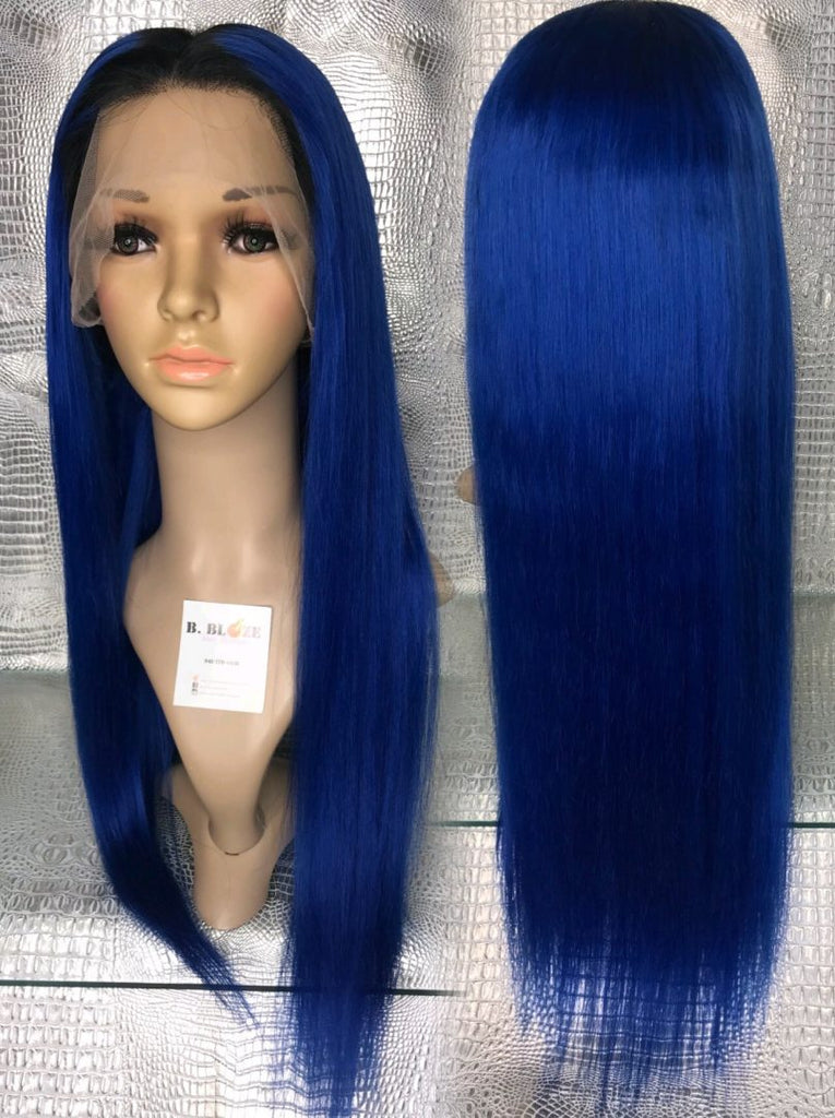1B/Royal Blue Lace Wig