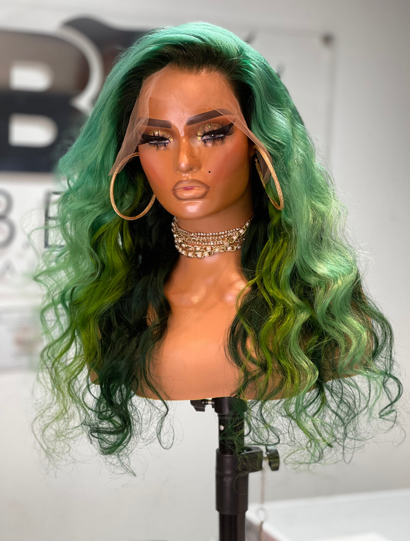 Ukyo Mean Green LF Wig